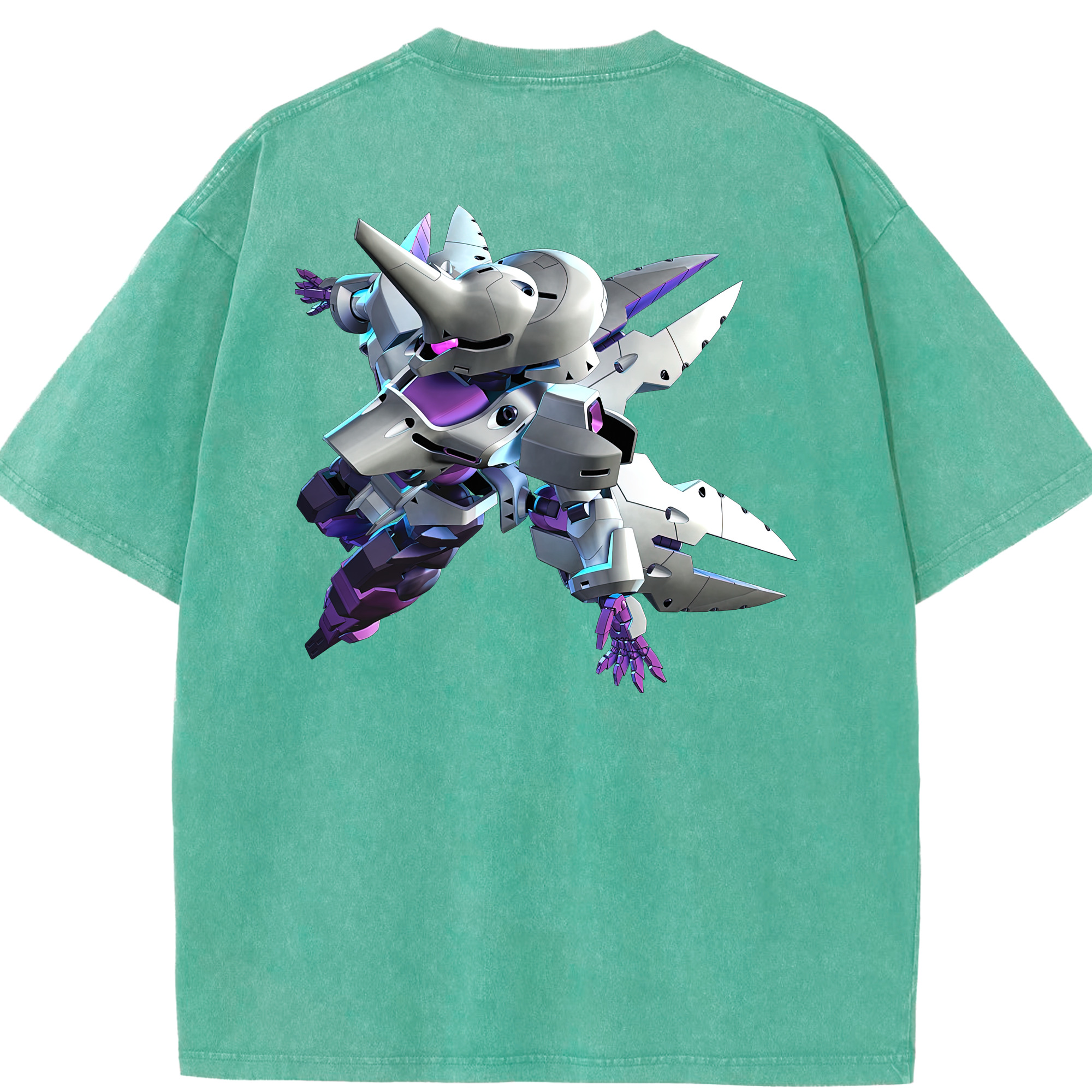（画像用） 機動戦士ガンダム Mobile Suit Gundam 綿100% ヴィンテージ風 半袖Tシャツ（背面プリント）